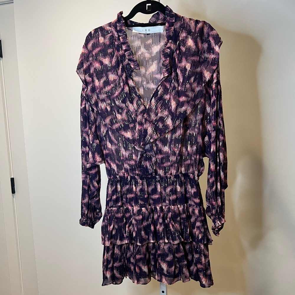- IRO Tyga Metallic Mini dress size 38-6 - NWOT - Picture 5 of 12